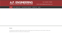 Desktop Screenshot of apengineering.co.uk